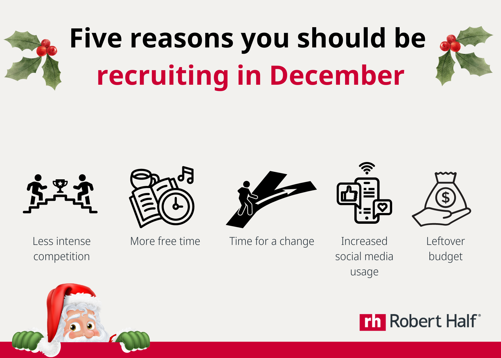 Five reasons you should be recruiting in December